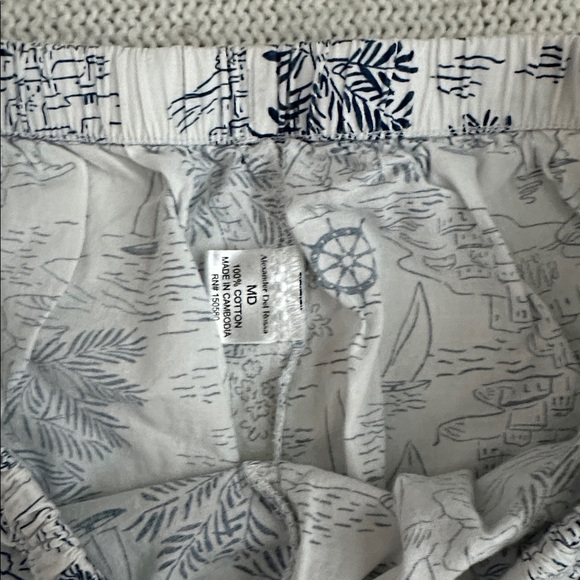 Alexander Del Rossa 100% Cotton Palm Beach Nautical Pajamas Size Medium - Picture 9 of 12